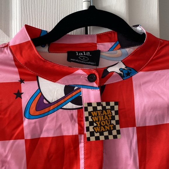 LALA Red and Pink Checkered Set - Picture 2 of 3